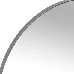 Kirkland's Home Silver Metal Linear Round Mirror, 30 In.- Decorative Mirrors