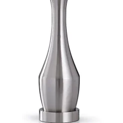 Kirkland's Home Silver Metal Taper Table Lamp- Table Lamps