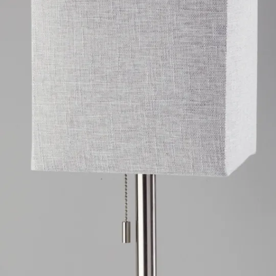 Kirkland's Home Silver Monochrome Square Table Lamp- Table Lamps