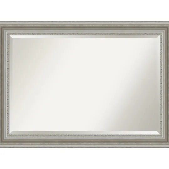 Kirkland's Home Silver Patina Scallop Framed Mirror, 41.5X29.5 In.- Decorative Mirrors