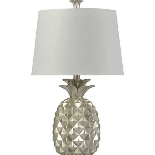 Kirkland's Home Silver Pineapple Table Lamp- Table Lamps