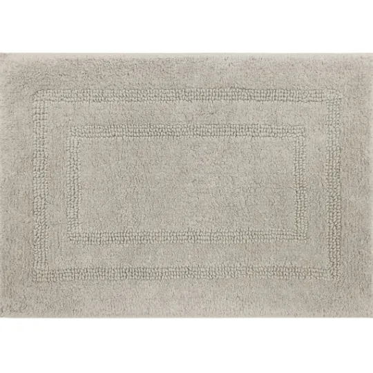 Kirkland's Home Silver Reversible Cotton Bath Mat, 45 In.- Bathroom Rugs