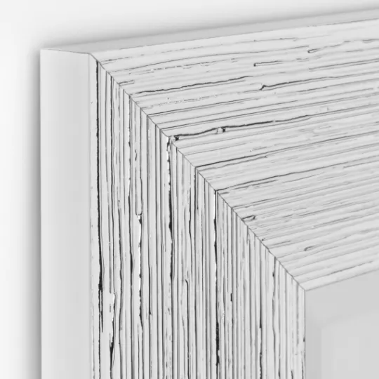 Kirkland's Home Silver Textured Chrome Framed Wall Mirror- Framed Mirrors