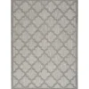Kirkland's Home Silver Trellis Indoor/Outdoor Area Rug, 6X9- Outdoor Rugs