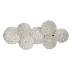 Kirkland's Home Silvery Rivers Layered Disks Wall Plaque- Wall Plaques