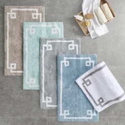 Kirkland's Home Simple Trim Cotton Tufted Bath Mat, 40 In.- Bathroom Rugs