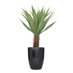 Kirkland's Home Sisal Palmtree In Sleek Black Planter- Trees & Topiaries
