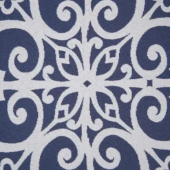 Kirkland's Home Sky Blue Fretwork Upholstered High Back Recliner- Accent Chairs