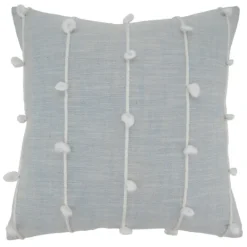 Kirkland's Home Sky Blue Knotted Line Throw Pillow- Pillows