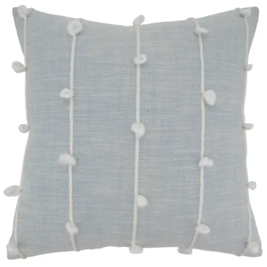 Kirkland's Home Sky Blue Knotted Line Throw Pillow- Pillows
