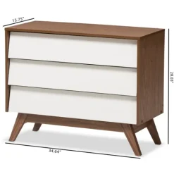 Kirkland's Home Slant Midcentury Two-Tone Chest- Dressers & Chests