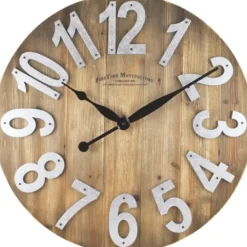 Kirkland's Home Slat Wood Wall Clock- Clocks