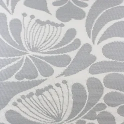 Kirkland's Home Slate Floral Outdoor Area Rug, 4X6- Outdoor Rugs