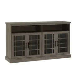 Kirkland's Home Slate Glass Door Classic Tv Stand- Tv Stands & Media Consoles