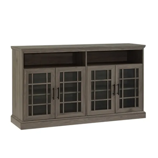 Kirkland's Home Slate Glass Door Classic Tv Stand- Tv Stands & Media Consoles