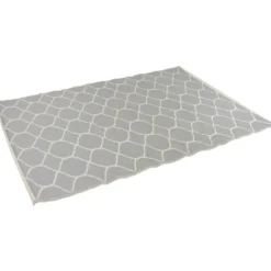 Kirkland's Home Slate Honeycomb Outdoor Area Rug, 4X6- Outdoor Rugs