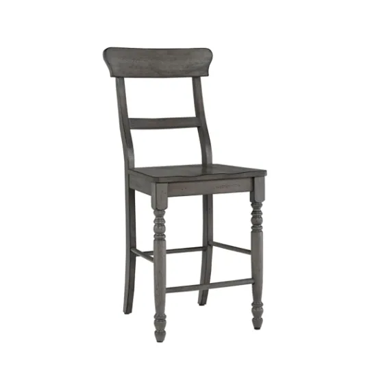 Kirkland's Home Slate Ladder Back Counter Stools, Set Of 2- Bar Stools & Counter Height Stools