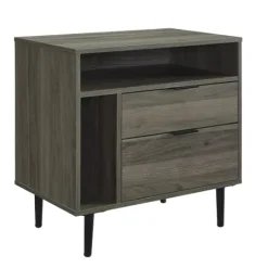 Kirkland's Home Slate Side Table With Cubbies- Accent & End Tables
