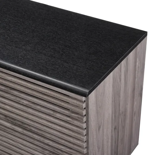 Kirkland's Home Slate Slatted 4-Drawer Cabinet- Cabinets & Sideboards