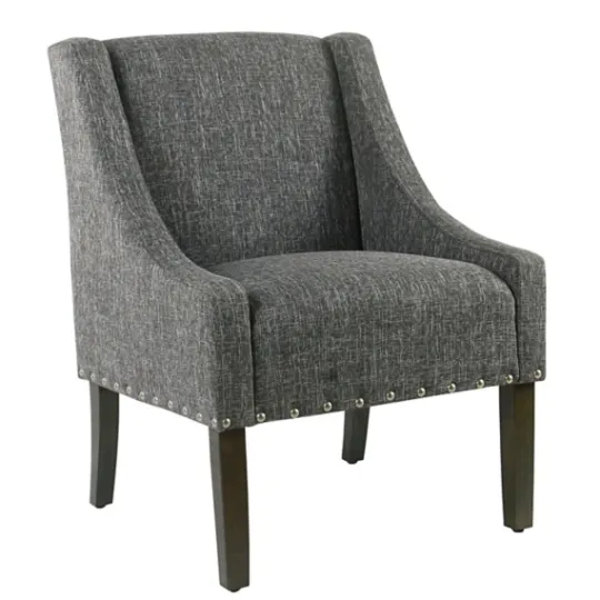 Kirkland's Home Slate Swoop Accent Chair- Accent Chairs