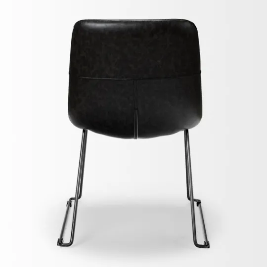 Kirkland's Home Slate Vegan Leather Bucket Dining Chairs, Set Of 2- Dining Chairs