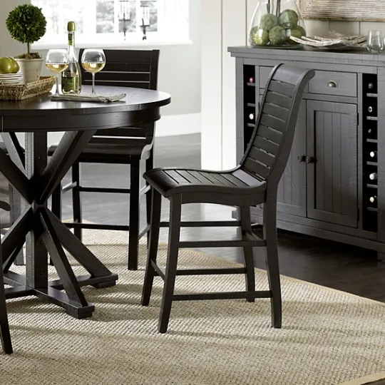 Kirkland's Home Slatted Counter Stools, Set Of 2- Bar Stools & Counter Height Stools