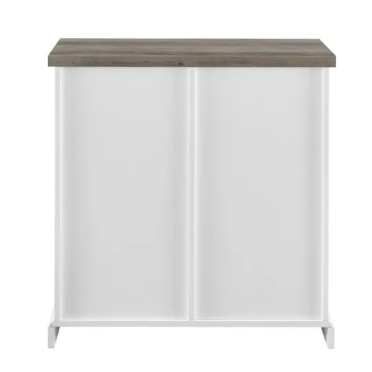 Kirkland's Home Slatted Sliding Barn Door White And Cabinet- Cabinets & Sideboards