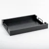 Kirkland's Home Slatted Wood & Metal Handles Tray- Decorative Trays