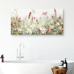 Kirkland's Home Sleepy Spring Meadow Canvas Art Print- Canvas Art