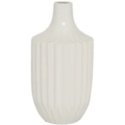 Kirkland's Home Slender Curtain Ribbed Vase, 13 In.- Vases