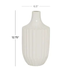 Kirkland's Home Slender Curtain Ribbed Vase, 13 In.- Vases