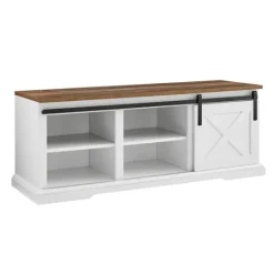 Kirkland's Home Sliding Barn Door Bench- Entryway Furniture