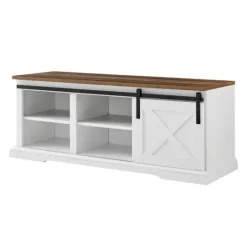 Kirkland's Home Sliding Barn Door Bench- Entryway Furniture