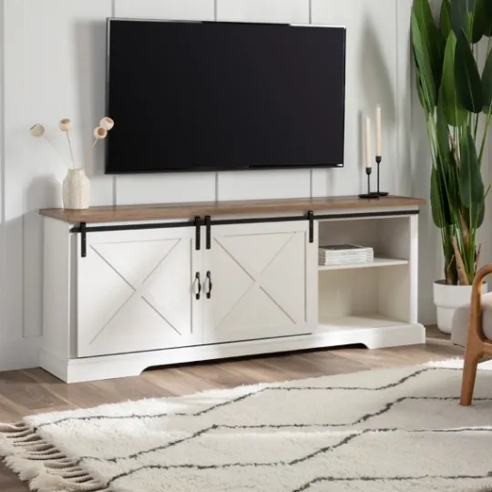 Kirkland's Home Sliding Barn Door Media Cabinet- Tv Stands & Media Consoles