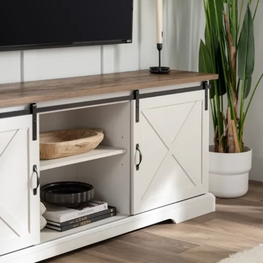 Kirkland's Home Sliding Barn Door Media Cabinet- Tv Stands & Media Consoles