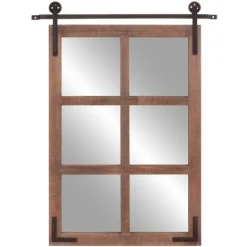 Kirkland's Home Sliding Barn Door Mirror- Decorative Mirrors