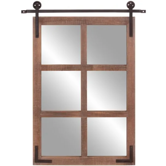 Kirkland's Home Sliding Barn Door Mirror- Decorative Mirrors