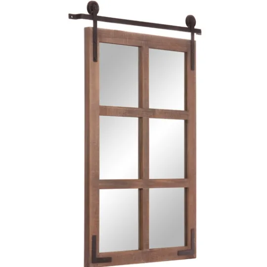 Kirkland's Home Sliding Barn Door Mirror- Decorative Mirrors
