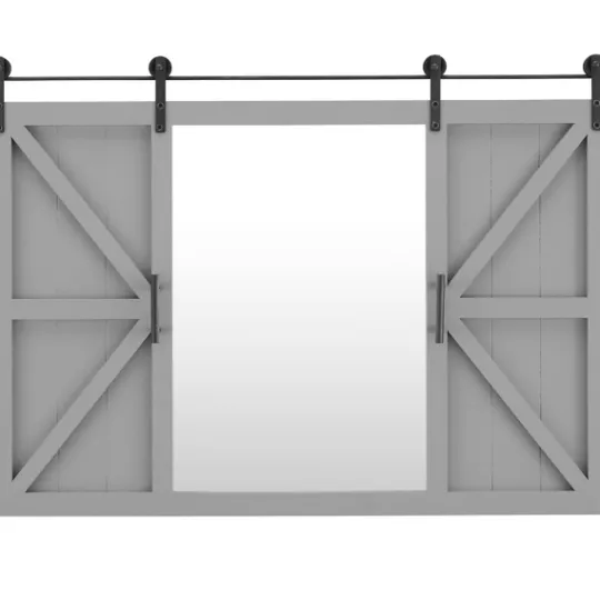 Kirkland's Home Sliding Barn Door Wall Mirror- Decorative Mirrors