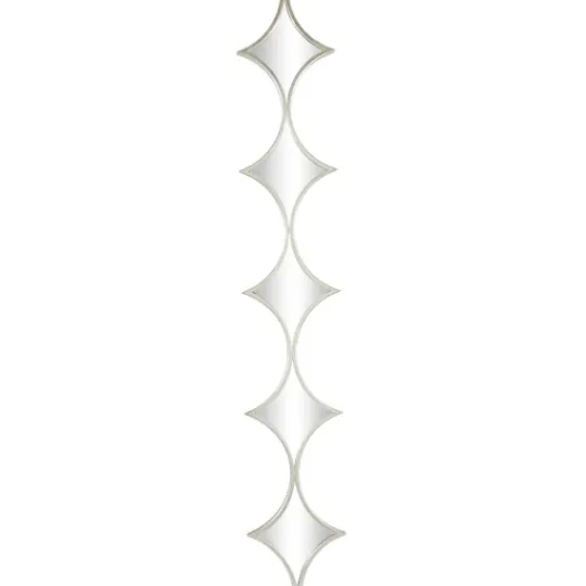 Kirkland's Home Slim Stacked Diamonds Wall Mirror- Decorative Mirrors