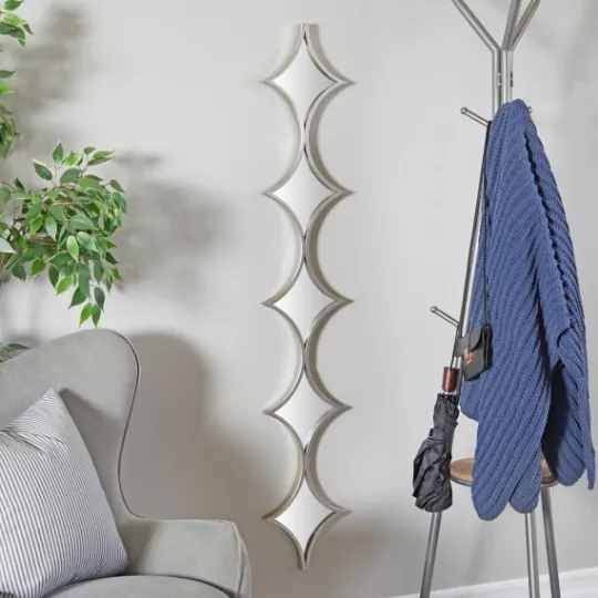 Kirkland's Home Slim Stacked Diamonds Wall Mirror- Decorative Mirrors