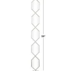 Kirkland's Home Slim Stacked Hexagons Wall Mirror- Decorative Mirrors