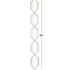 Kirkland's Home Slim Stacked Hexagons Wall Mirror- Decorative Mirrors
