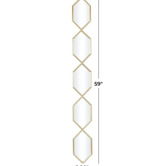 Kirkland's Home Slim Stacked Hexagons Wall Mirror- Decorative Mirrors