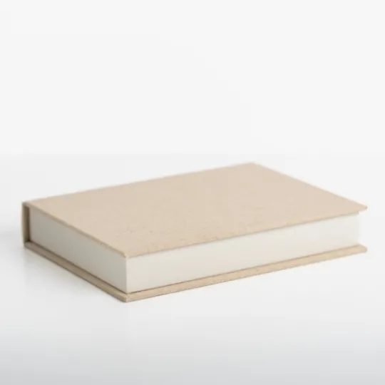 Kirkland's Home Small Beige Linen Book Box- Baskets & Boxes