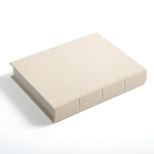 Kirkland's Home Small Beige Linen Book Box- Baskets & Boxes