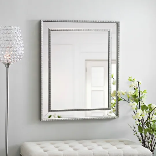 Kirkland's Home Small Silver Luxe Mirror, 29.5X35.5 In.- Decorative Mirrors