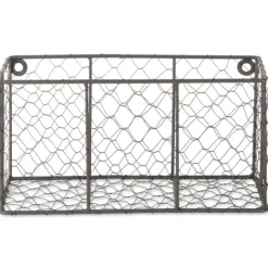 Kirkland's Home Small Wall Hanging Chicken Wire Baskets, Set Of 2- Wall Storage