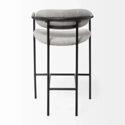 Kirkland's Home Smoke Arm Rest Upholstered Counter Stool- Bar Stools & Counter Height Stools