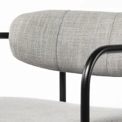 Kirkland's Home Smoke Arm Rest Upholstered Counter Stool- Bar Stools & Counter Height Stools